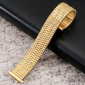 Correa de pulsera de acero inoxidable flexible de plata/negra/oro 16/18/20/22 mm - Imagen 1 de 15