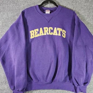 Soffe Mens Sz L Sweatshirt Pullover Blue Made In US Cinci Bearcats Vintage Y2K - Picture 1 of 6