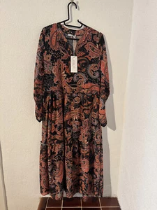 Kleid von Hailys. größe L, gemustert , dunkelblau rostfarben, neu - Bild 1 von 1