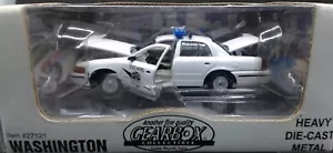 Gearbox White 2000 Ford Crown Victoria Interceptor Washington State Patrol 1:43 - Picture 1 of 1