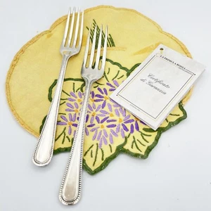 Coppia di forchette in Argento silver plated Sheffield Stile 800 Antiche - Imagen 1 de 7