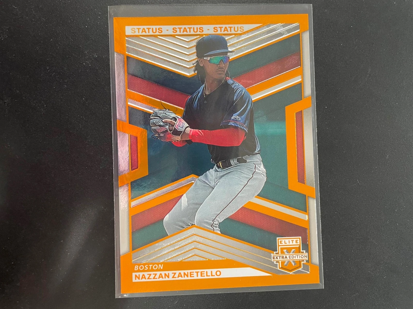 Nazzan Zanetello 2023 Elite Extra Edition Status Orange #74/275 #14 Red Sox H19