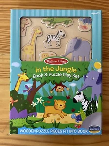 Melissa and Doug In The Jungle Book & Wooden 7-Piece Puzzle Play Set- Toddler 2+ - Picture 1 of 8