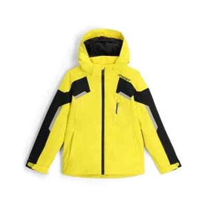 Spyder Leader Ski Jacket - Boys - 10 / Acid Yellow - Picture 1 of 6