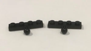 LEGO 2 Black Plate 1x4 Modified with Tow Ball, Part 3184 - Picture 1 of 1