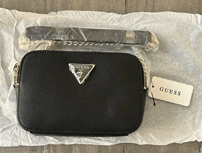Bolso Bandolera Guess # ZG787914 Para Mujer Noelle Cámara Negro con Doble Compartimento, Foto 1 de 4
