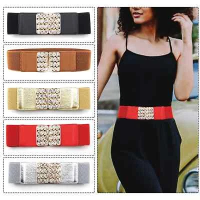 Ceinture De Mode Large Pour Femmes - Bandeau Élastique Classique Pour Ladies - Photo 1/4