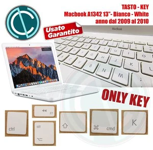 APPLE MACBOOK 13" A1342 BIANCO KEYBOARD ONLY KEY TASTO TASTI TASTIERA SINGOLI - Foto 1 di 1