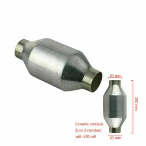 Universal 63mm Catalytic Converter 2.5'' Ceramic Catalysts Earthenware - Picture 1 of 4