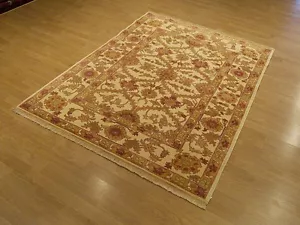 4,5 x 6 Handgeknüpfter Feiner Qualität Afghan Sultanabad Teppich_Gemüse Gefärbt Weiche Wolle - Bild 1 von 10