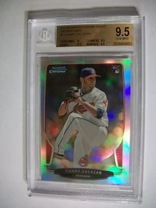 DANNY SALAZAR 2013 Bowman Chrome Draft Refractor #11 BGS GEM MINT 9.5 RC Indians - Picture 1 of 1