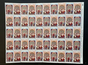 1968 Boys Town Nebraska Full Sheet of Labels - Picture 1 of 1