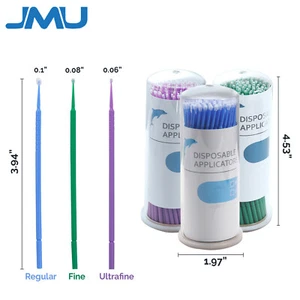 400/Box JMU Dental Micro Applicator Brush Microbrush Tips Regular/Fine/Ultrafine - Picture 1 of 21