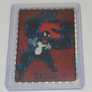 VENOM  1992 Marvel Masterpieces Vending Machine Sticker Prism Black Border - Picture 1 of 9