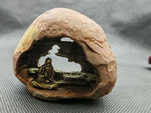 Chinesischer Rohstein, Lingbi Stein, Drachenstein und Steinsammlung Buddha Nische - Bild 1 von 5