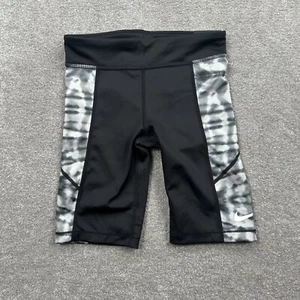 Nike Girls Trophy Tie-Dye Training Shorts Youth Size Small Black DA1369 - Picture 1 of 8