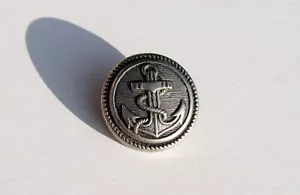 BOUTON UNIFORME - MILITAIRE MARINE OFFICIER ARMEE NAVAL - ANCRE MARITIME - 28mm - Foto 1 di 2