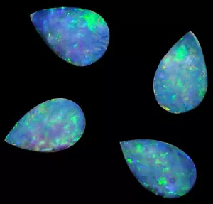 1,43 ct. 4 Stück Lot Opal 8 x 5 mm Birnenform loser Stein australischer Edelstein # - Bild 1 von 5