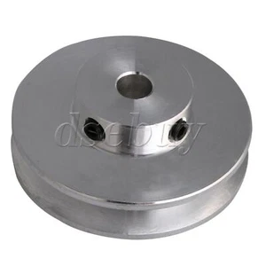 Silver Aluminum Alloy One Groove 6MM Fixed Bore Step Pulley 41x16x6MM - Picture 1 of 8
