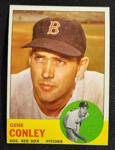 1963 Topps Baseball #216 GENE CONLEY, Boston Red Sox, NM - Picture 1 of 2