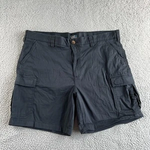NEW Croft & Barrow Shorts Mens 38 Black Cargo Stretch Waist Tencel Lyocell Blend - Picture 1 of 10