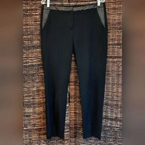 The Kooples Hose Damen 40 schwarz Stretch Wolle‎ Python Schlange Anzughose - Bild 1 von 10