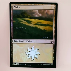 Plains 251/269 L - Foil - ELD Throne Of Eldraine Magic The Gathering MTG - NM - Picture 1 of 2
