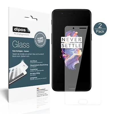 2x Pellicola per OnePlus 5 Protettiva Protezione Vetro Flessibile 9H dipos - Immagine 1 di 4