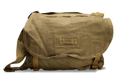 Shoulder Hand Bag Strong Linen Canvas Genuine Issue Cold War Ex-Soviet Khaki VTG - Image 1 of 4