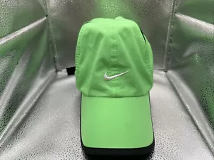 Nike Featherlight Cap Mütze Dri Fit Laufen Tennis grün Riemen hinten Outdoor Swoosh - Bild 1 von 11