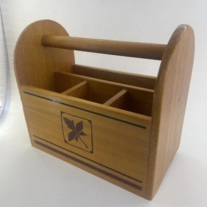 Good Quality Wooden Storage Box Container Multi Use Organizer Case Handle Maple - Picture 1 of 7
