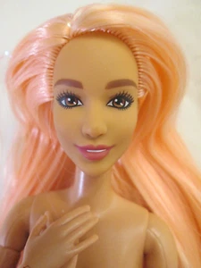 Nude Barbie Color Reveal Sunshine Sprinkles Hybrid Doll Made to Move Body Orange - Picture 1 of 11