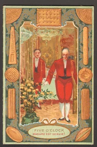 Calendrier Lefèvre-Utile. Petit beurre LU. Madame est servie. 1907 - Picture 1 of 1