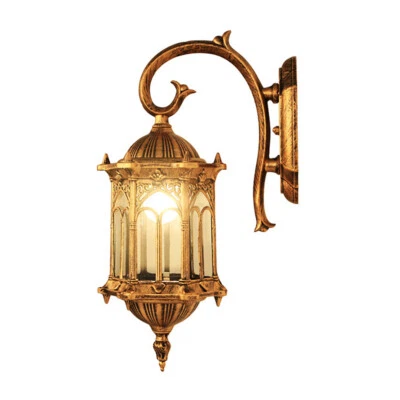 TBVECHI Antique Vintage Lantern Light Fixture Waterproof Wall Sconce Porch Lamp Outdoor