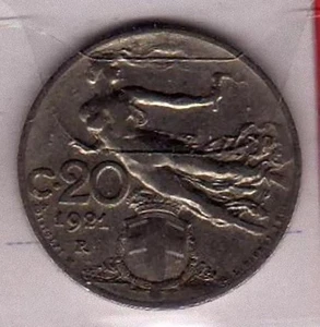 A210: Moneta Coin Vittorio Emanuele III - 20 Centesimi 1921 Libertà - Picture 1 of 1