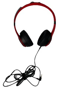 Beats By Dr. Dre Beats Solo3 **Wired Only** On-Ear Headphone Black-Red/ *READ* - Picture 1 of 9