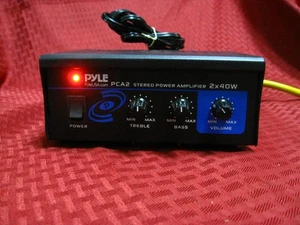 Pyle PCA2 Stereo Power Amplifier 2x 40W , RCA inputs - Picture 1 of 6