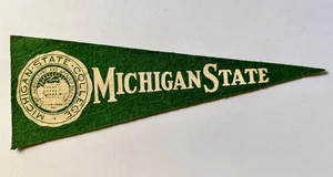 Vintage Michigan State Mini Wimpel 3,5" x 9" 1950er Jahre - Bild 1 von 1