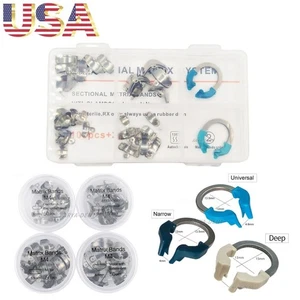 Dental Matrix Bands Ring Sectional Matrice Clamp Fit Garrison Palodent V3 System - Picture 1 of 18