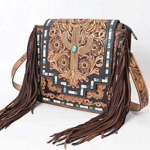 AD American Darling Crossbody Hand Tooled Genuine Leather Western Women Bag - Picture 1 of 6