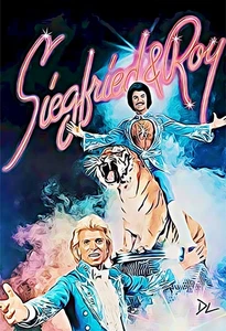 Siegfried & Roy "Las Vegas Icons" Original Pop Art Druck - 13 x 19 Poster - Bild 1 von 1