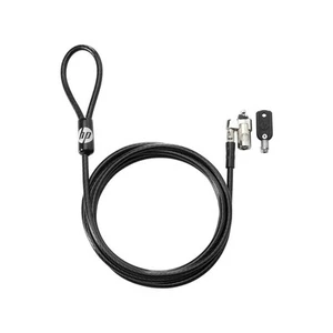 HP Keyed Cable Lock 10 mm Round key Schwarz Kabelschloss - Bild 1 von 2