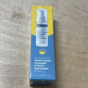 Remi Dual Action Nachtschutz Reinigungs- und Zahnaufhellungsschaum 1,6 flüssige Unzen Vegan - Bild 1 von 7