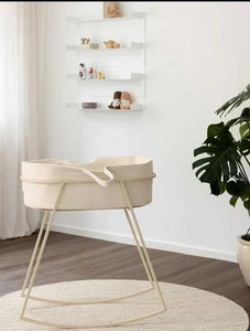 Handgefertigtes Moseskorb Gestell Korsina Baby beige Metallbude - Bild 1 von 4