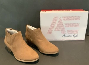 Botas al tobillo American Eagle para mujer Shanna coñac imitación gamuza talla 7 1/2 anchas nuevas - Imagen 1 de 7