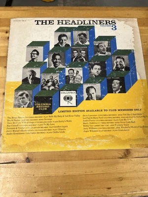 Various – The Headliners, Volume 3 - 1962 Mono LP Columbia Club Limited GB-11 - Image 1 of 4