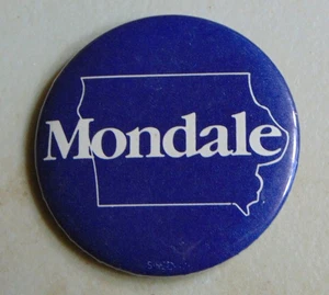Walter Mondale 1984 Iowa campaign pin button political - Picture 1 of 1