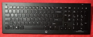 HP SK-2060 Wireless Keyboard Black Slim No Receiver Cordless - Picture 1 of 24