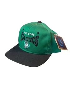 Vintage Boston Celtics Snapback Hat G Cap Green Black Embroidered 90's NBA NOS - Picture 1 of 7