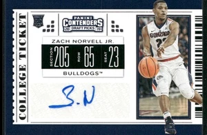 Zach Norvell Jr. 2019 Panini Contenders Draft Picks Rookie Auto #88 - Foto 1 di 2